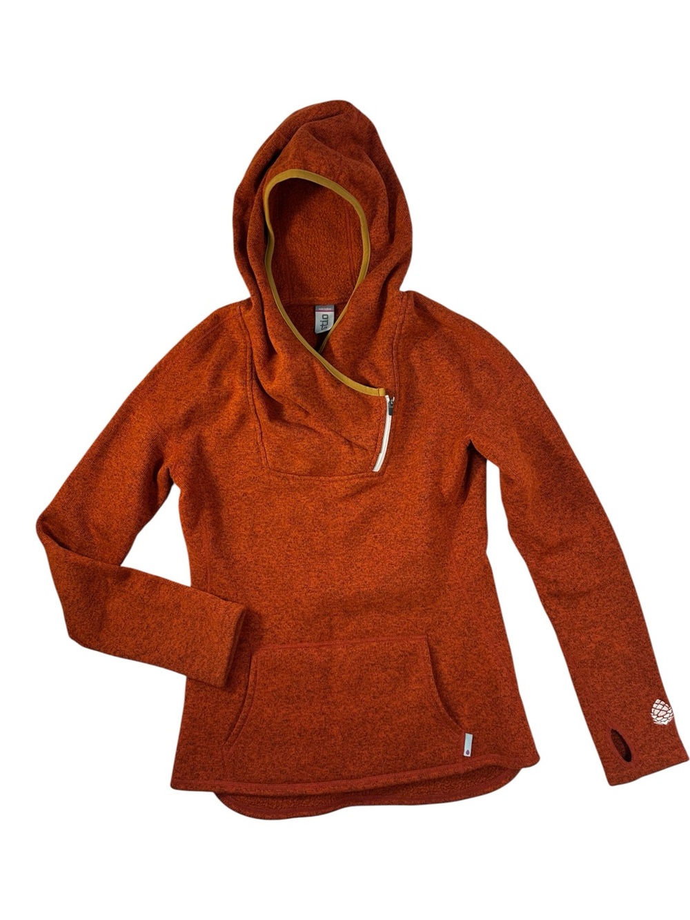 Stio Sweetwater Fleece Hoodie S Sunset Coral Heather Gorpcore Pullover Small